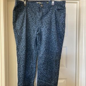 Blue Jean with Lace Pattern